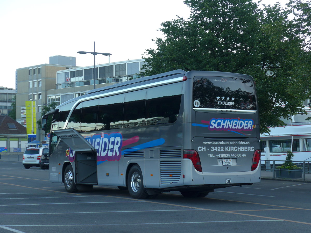 (181'142) - Schneider, Kirchberg - BE 3216 - Setra am 17. Juni 2017 in Thun, CarTerminal