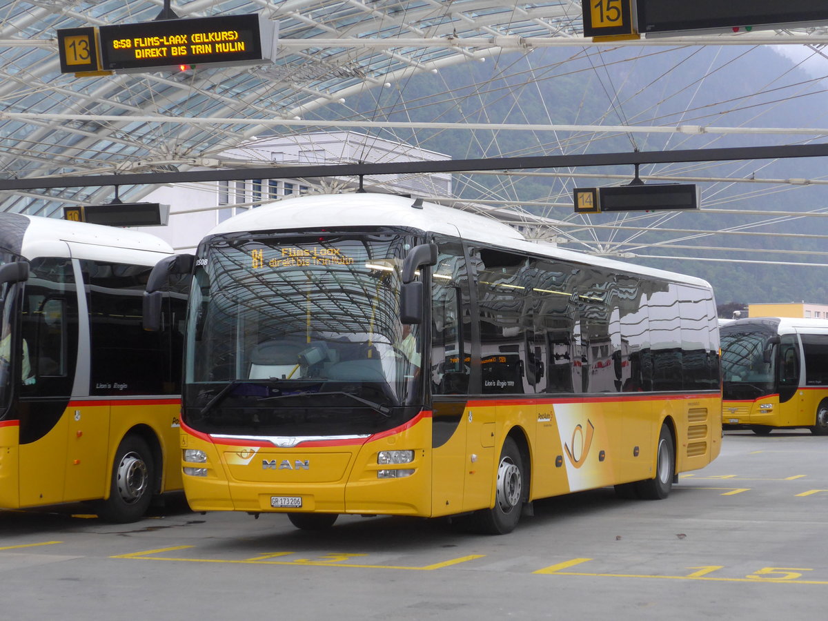 (182'228) - PostAuto Graubnden - GR 173'206 - MAN am 24. Juli 2017 in Chur, Postautostation