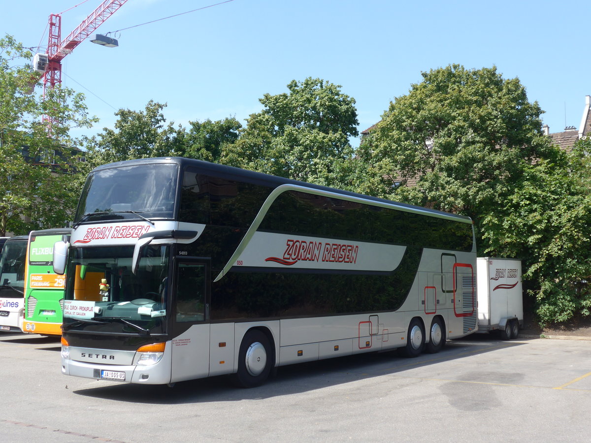 (182'621) - Aus Serbien: Zoran, Jagodina - Nr. 50/JA 005-US - Setra am 3. August 2017 in Zrich, Sihlquai