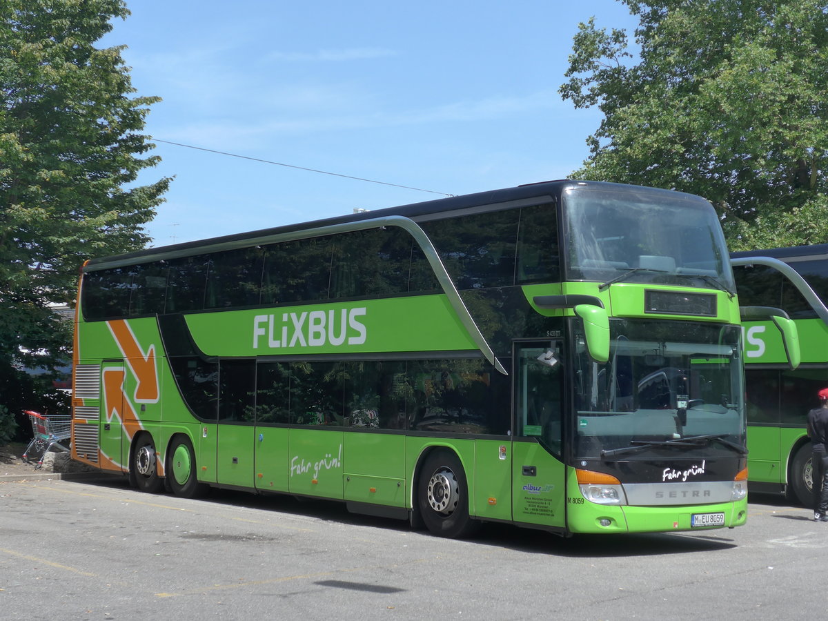 (182'622) - Aus Deutschland: Albus, Mnchen - Nr. M8059/M-EU 8059 - Setra am 3. August 2017 in Zrich, Sihlquai