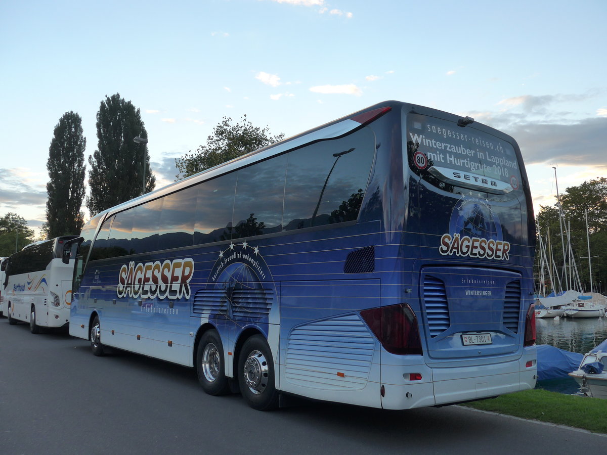 (182'690) - Sgesser, Wintersingen - Nr. 4/BL 7301 - Setra am 4. August 2017 in Thun, Strandbad