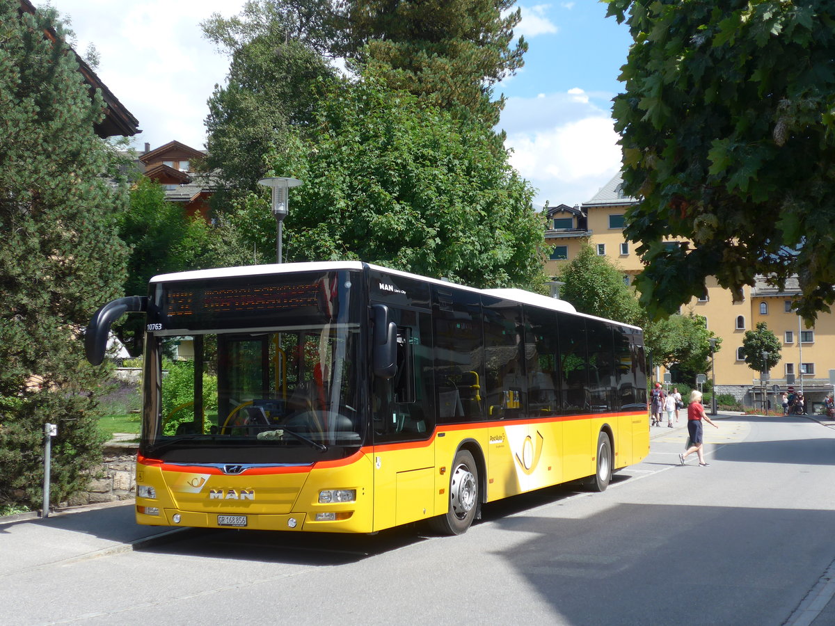 (182'781) - PostAuto Graubnden - GR 168'856 - MAN am 5. August 2017 in Klosters, Vereinapark