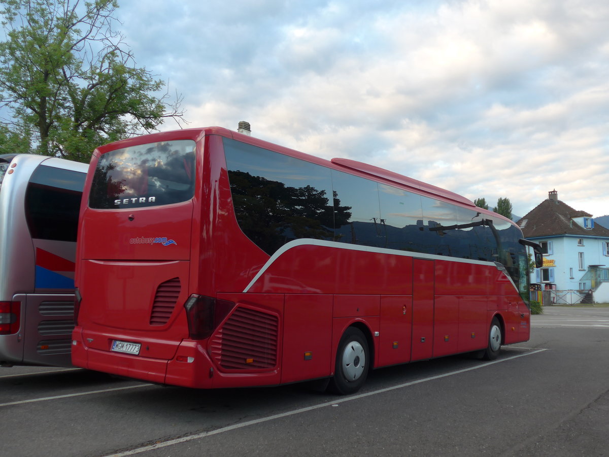 (183'519) - Aus Polen: Inter-Trans, Kaniw - WGM 17'773 - Setra am 16. August 2017 in Thun, Seestrasse