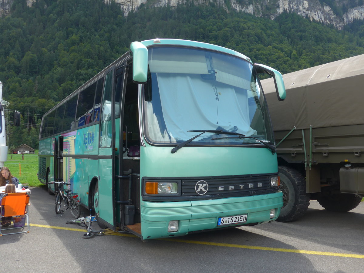 (183'628) - Aus Deutschland: ??? - S-TS 215H - Setra am 19. August 2017 in Unterbach, Rollfeld