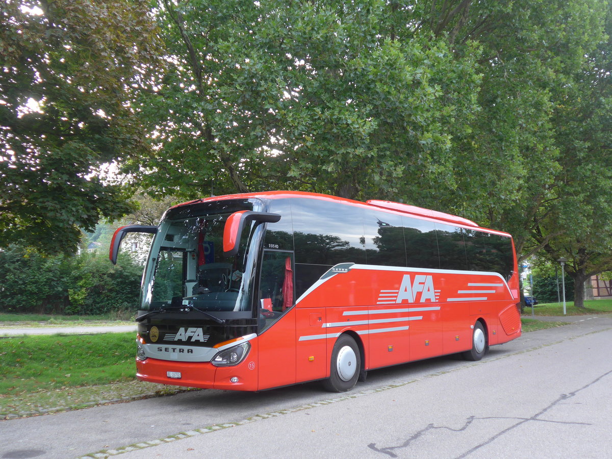 (183'871) - Aus der Schweiz: AFA Adelboden - Nr. 15/BE 26'702 - Setra am 23. August 2017 in Herrenberg, Carparkplatz