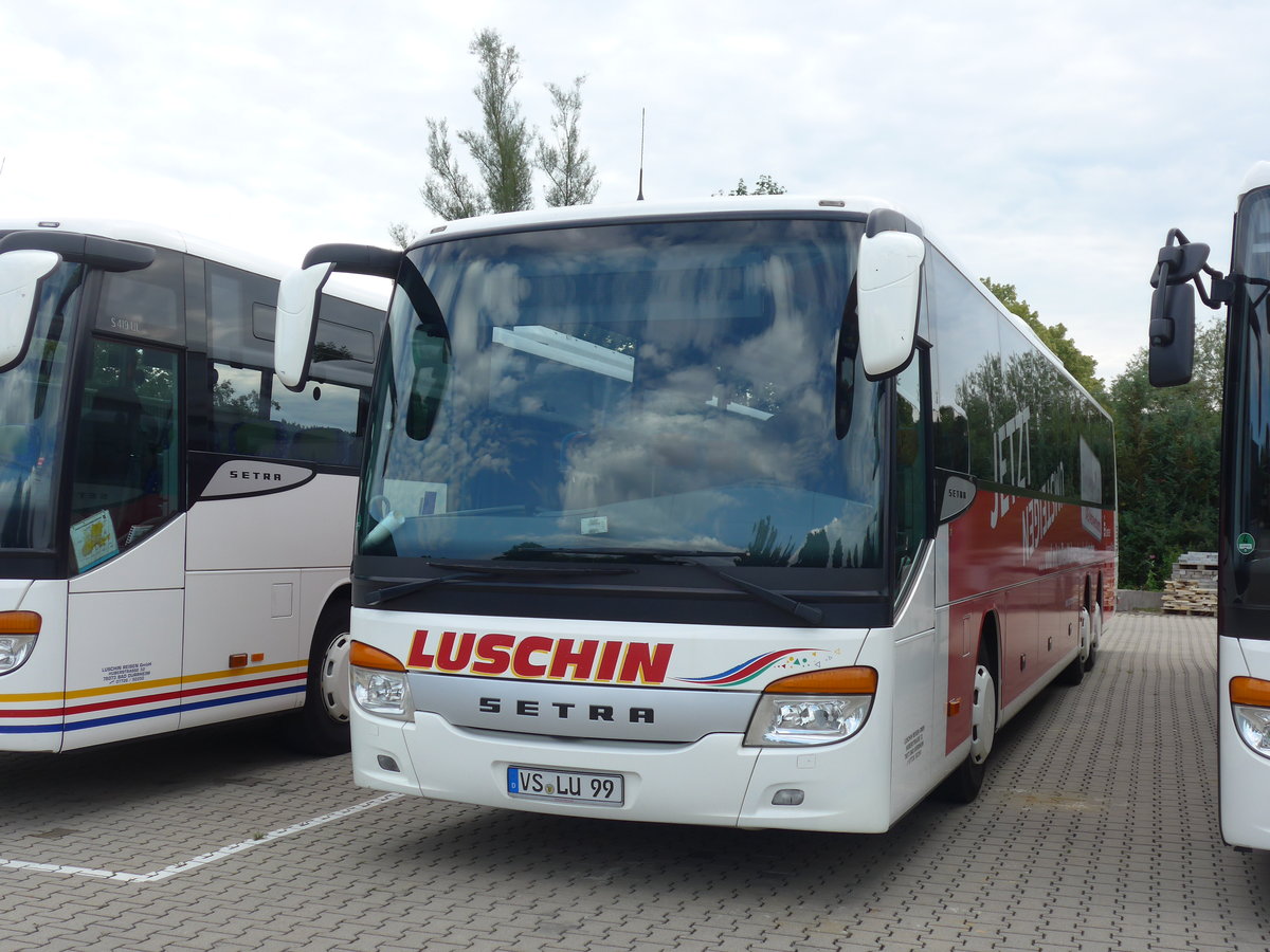 (183'882) - Luschin, Bad Drrheim - VS-LU 99 - Setra am 23. August 2017 in Bad Drrheim, Garage