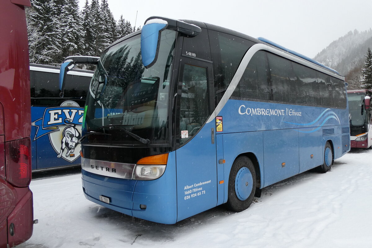(184'054) - Combremont, L'Etivaz - VD 7559 - Setra am 10. Januar 2026 in Adelboden, ASB