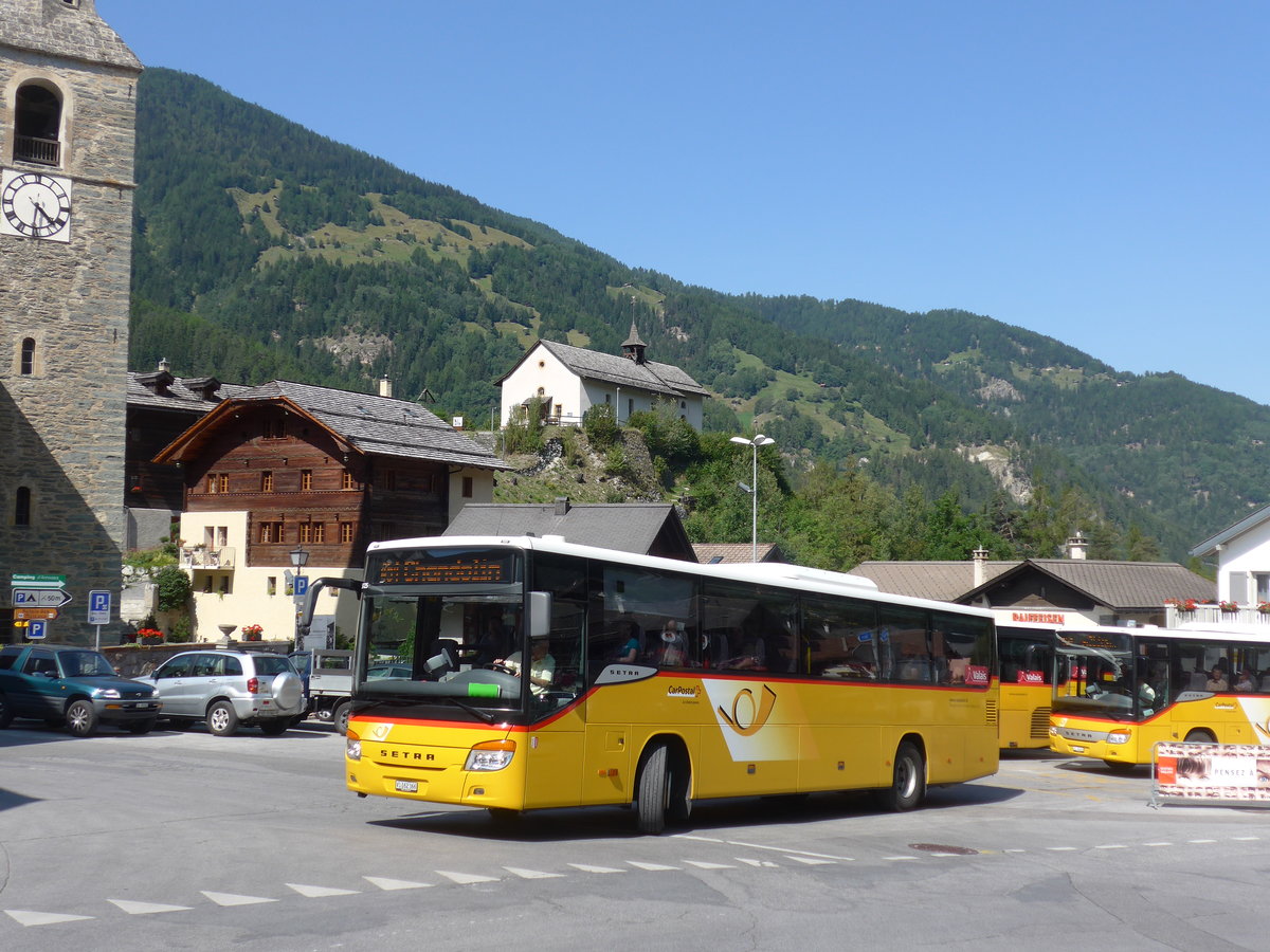 (184'182) - TSAR, Sierre - VS 162'366 - Setra am 25. august 2017 in Vissoie, Post