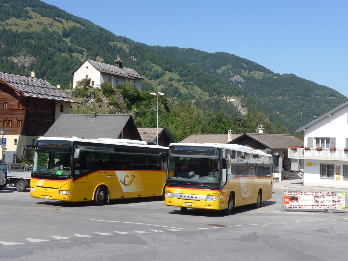 (184'184) - TSAR, Sierre - VS 26'459 - Setra (ex Epiney, Ayer) am 25. August 2017 in Vissoie, Post