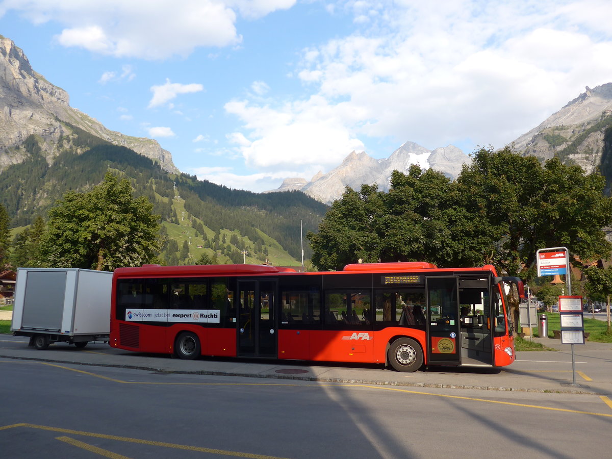 (184'263) - AFA Adelboden - Nr. 27/BE 26'773 - Mercedes am 25. August 2017 beim Bahnhof Kandersteg