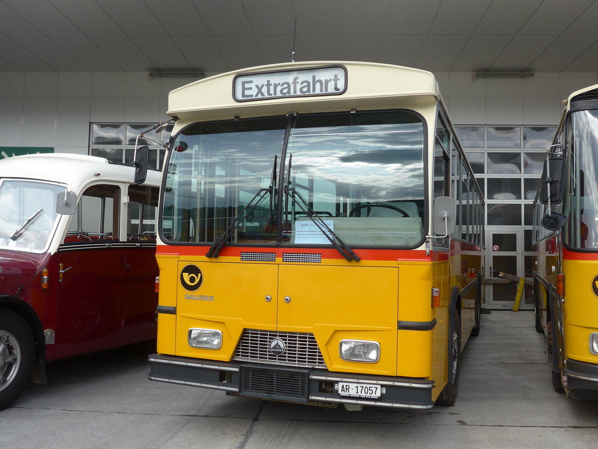 (184'315) - Osthues, Teufen - Nr. 15/AR 17'057 - Saurer-Leyland/Hess (ex AVG Grindelwald Nr. 15; ex RhV Altsttten Nr. 42) am 26. August 2017 in Oberkirch, CAMPUS Sursee