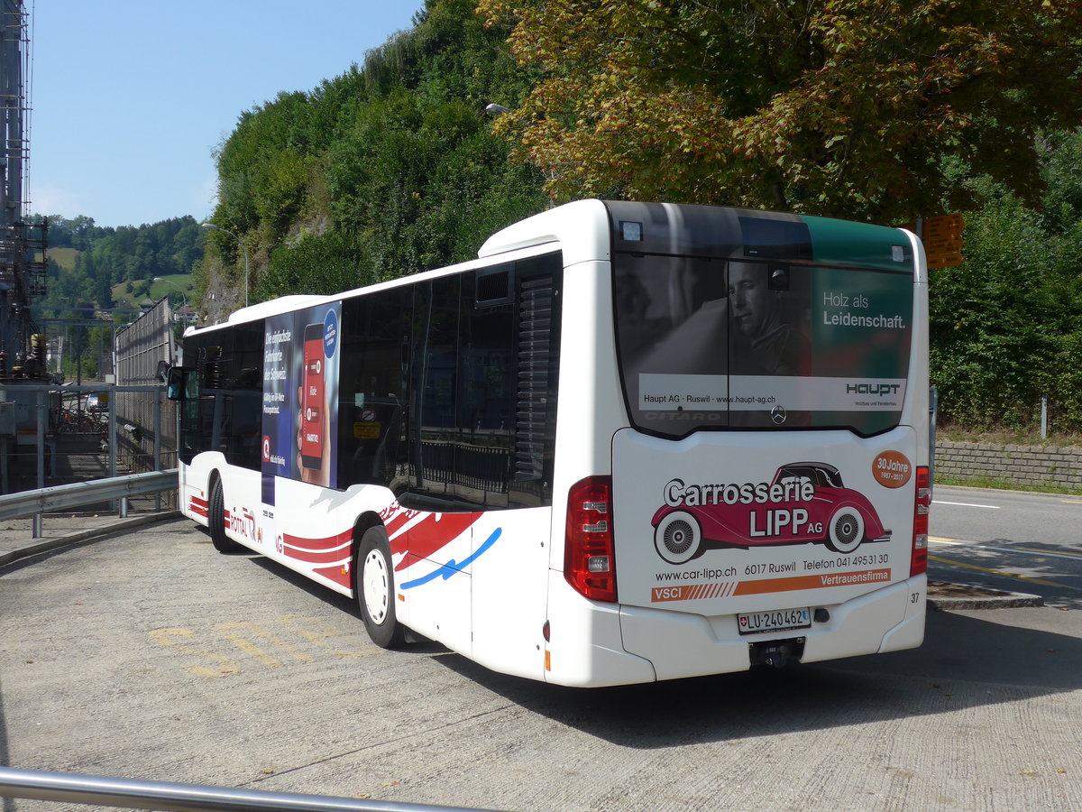 (184'501) - ARAG Ruswil - Nr. 37/LU 240'462 - Mercedes am 26. August 2017 beim Bahnhof Wolhusen