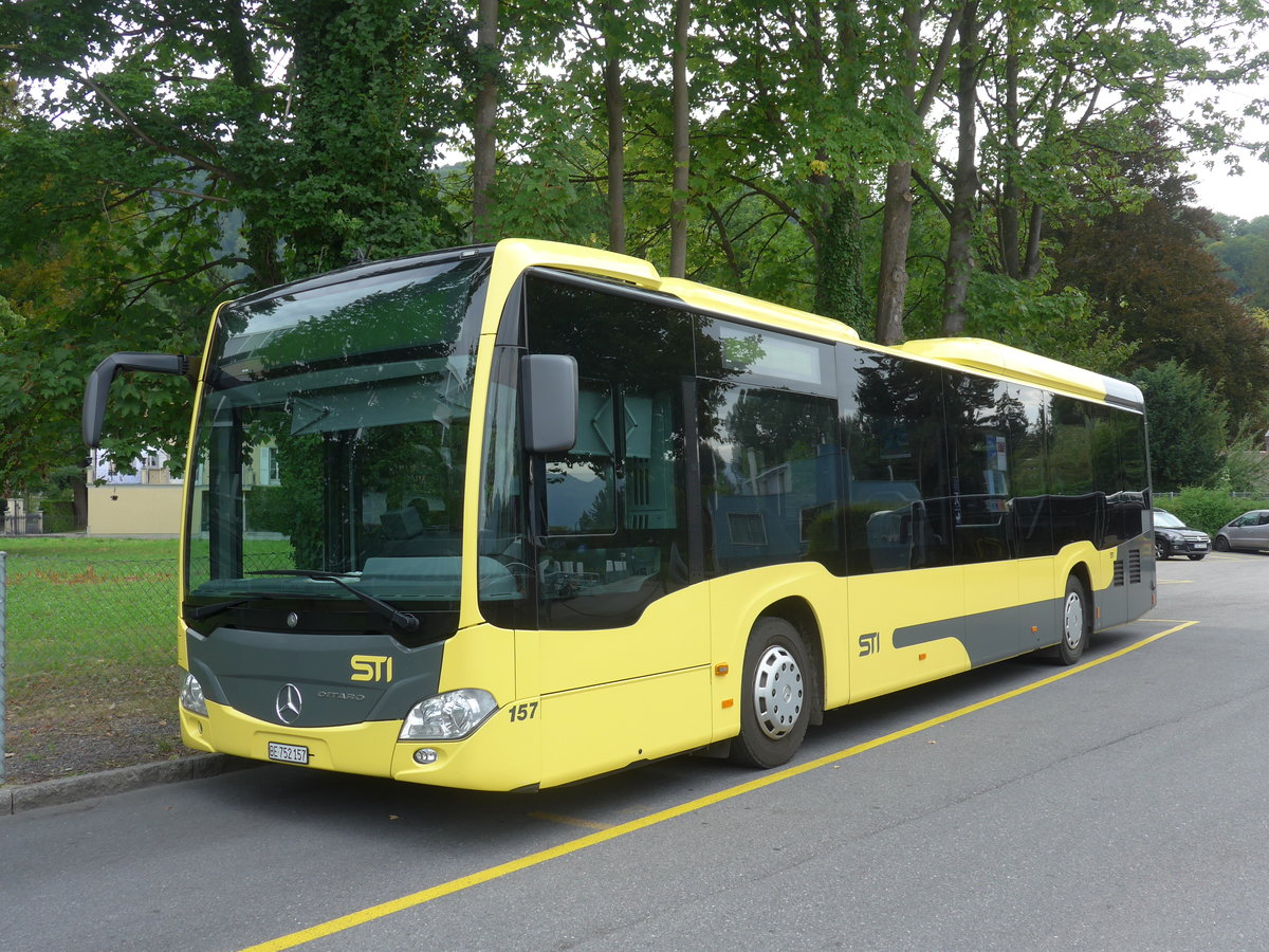 (184'534) - STI Thun - Nr. 157/BE 752'157 - Mercedes am 28. August 2017 bei der Schifflndte Thun