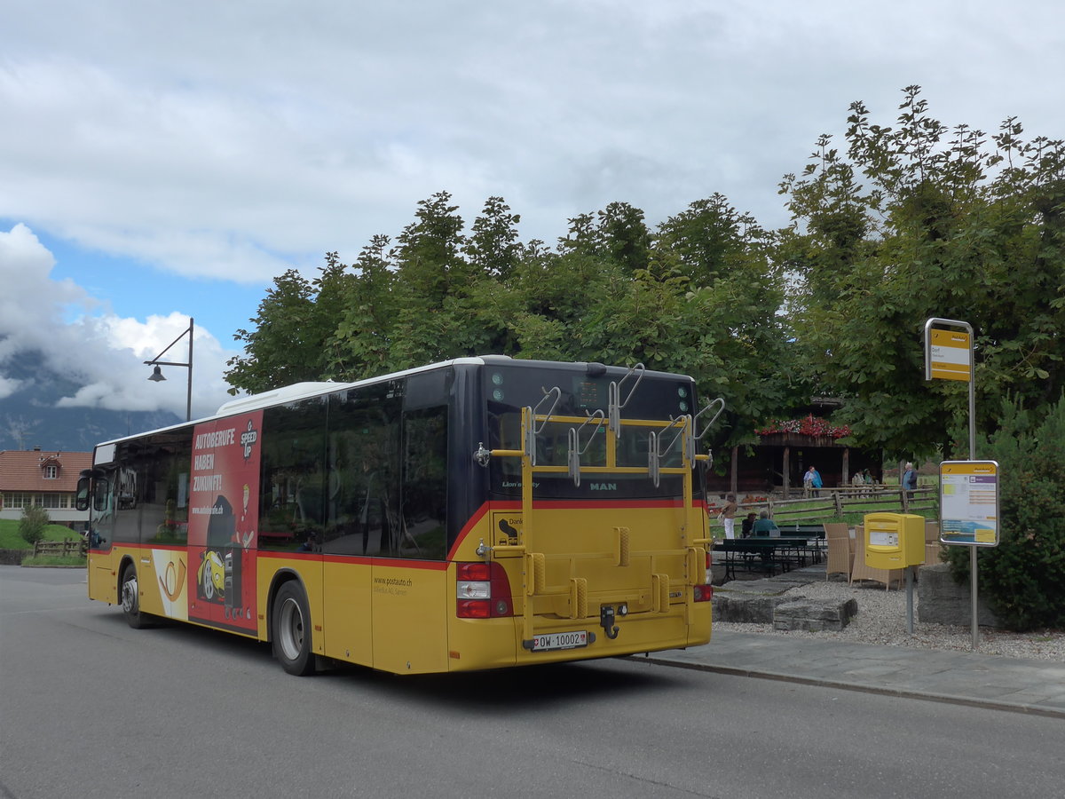 (184'744) - Dillier, Sarnen - Nr. 5/OW 10'002 - MAN am 10. September 2017 in Fleli-Ranft, Dorf