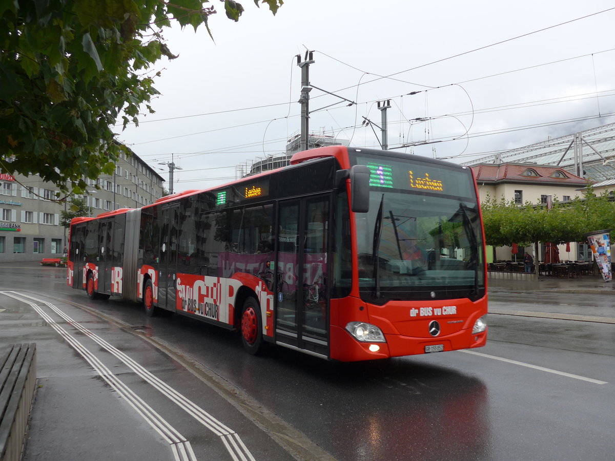 (184'786) - SBC Chur - Nr. 52/GR 155'852 - Mercedes am 16. September 2017 beim Bahnhof Chur