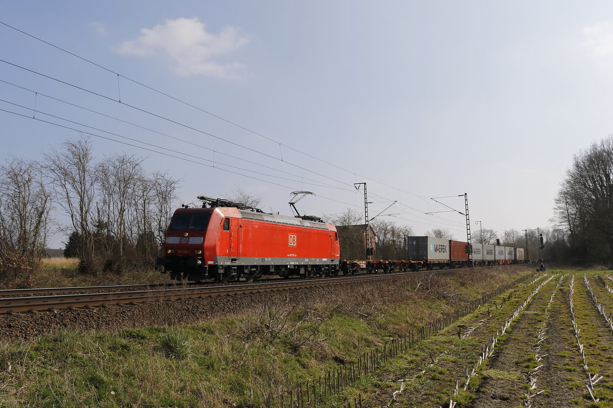 185 135 war am 29. Mrz 2019 bei Stubben in Richtung Bremerhaven unterwegs.