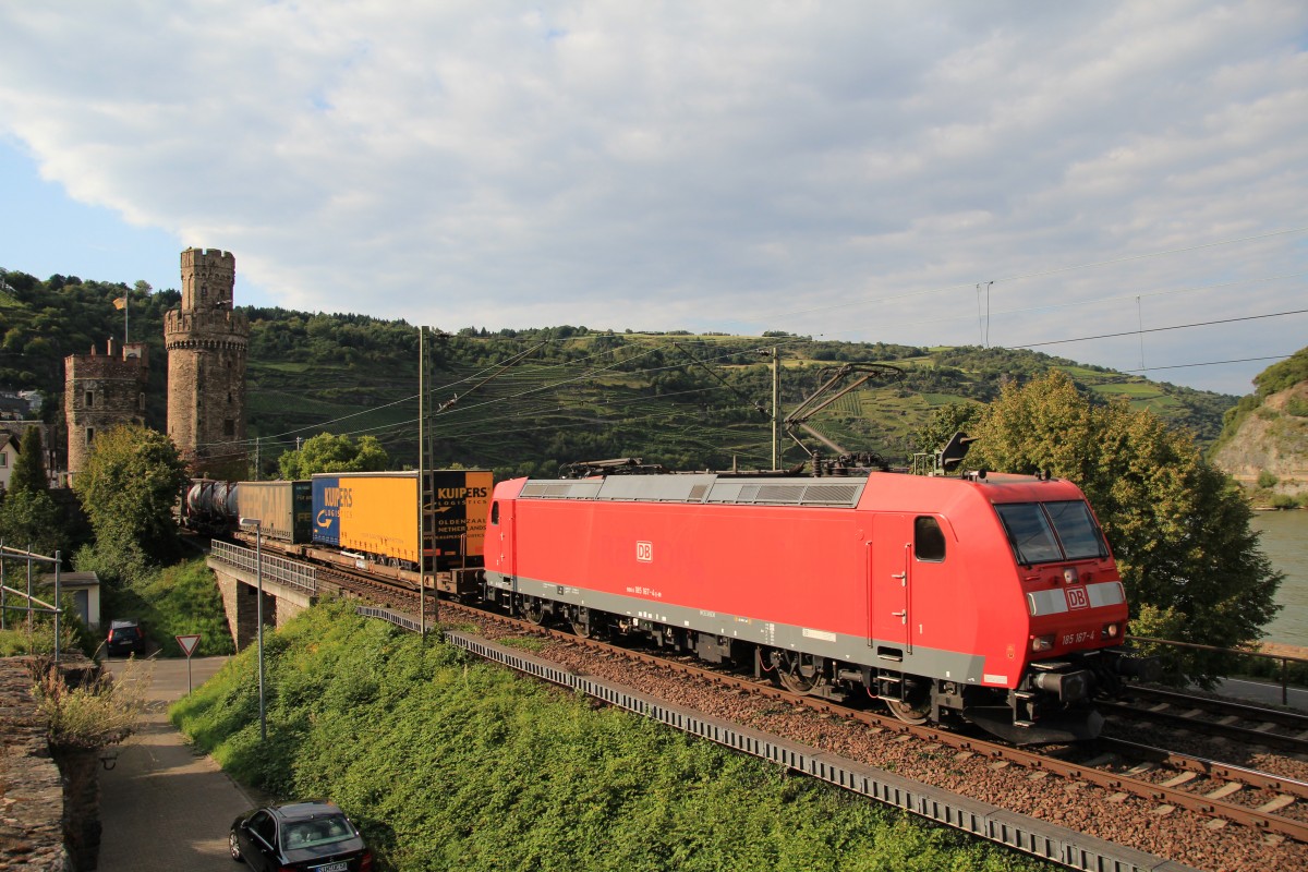 185 167-4 am 21. August 2014 in Oberwesel.