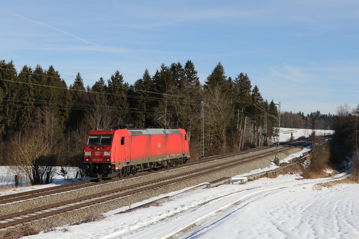 185 216 aus Freilassing kommend am 27. Januar 2022 bei Grabensttt.