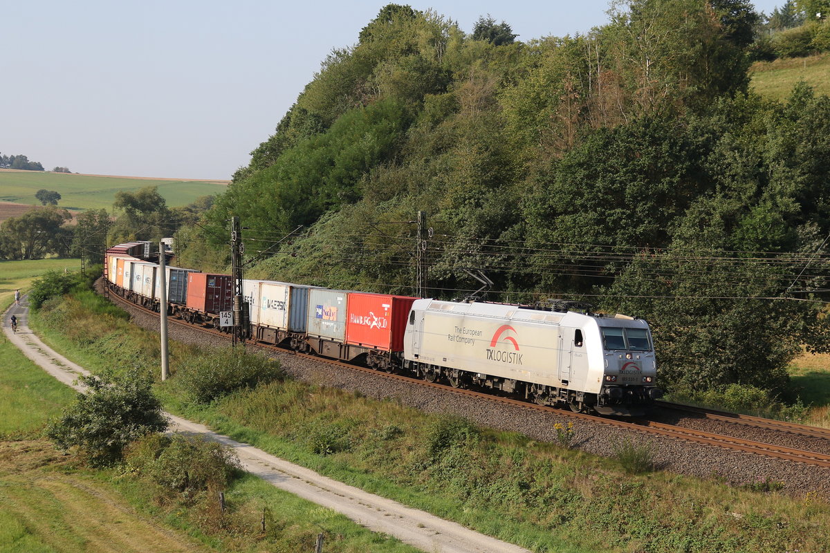 185 531 von  TX Logistik  am 27. August 2019 bei Hermannspiegel in Hessen.