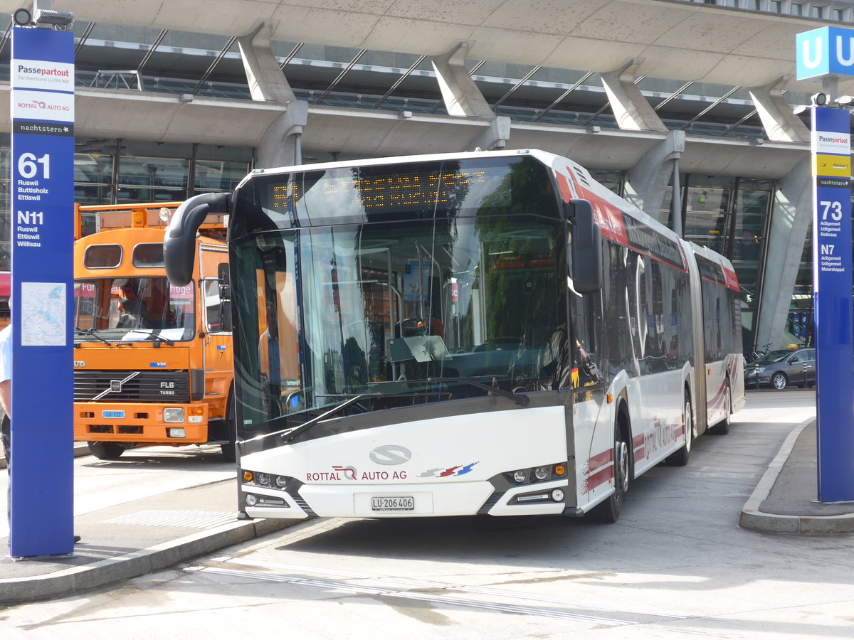 (185'183) - ARAG Ruswil - Nr. 44/LU 206'406 - Solaris am 18. September 2017 beim Bahnhof Luzern