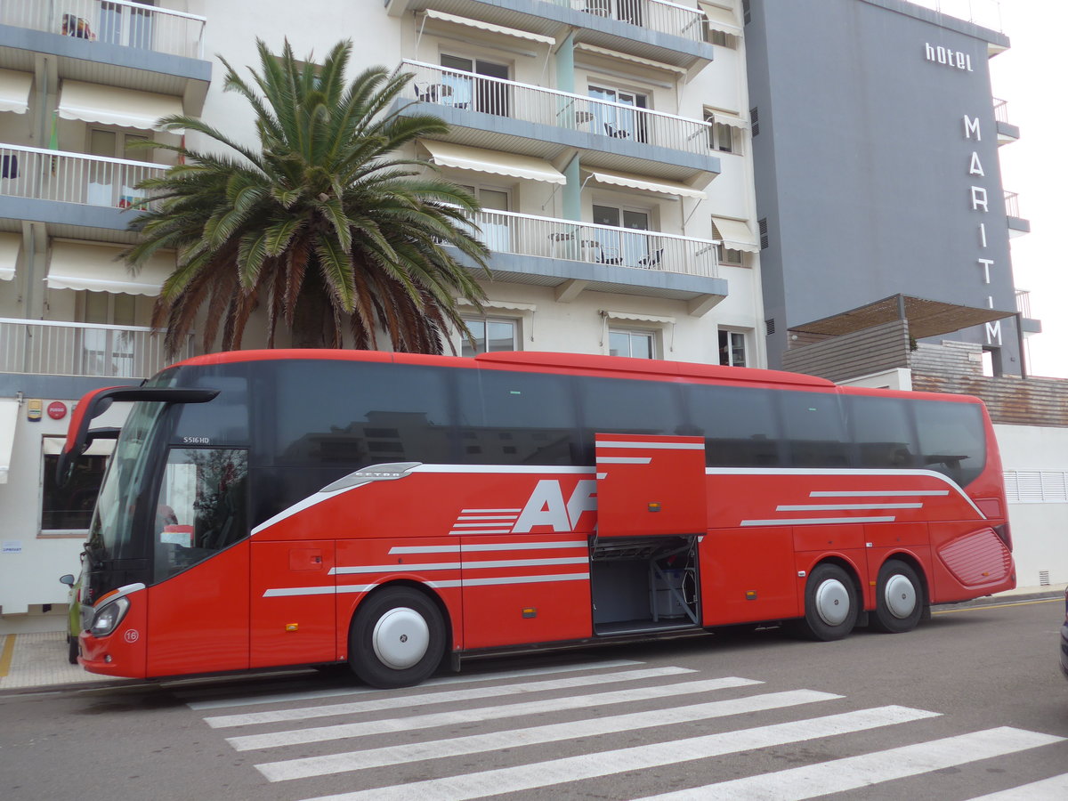 (185'715) - Aus der Schweiz: AFA Adelboden - Nr. 16/BE 21'181 - Setra am 30. September 2017 in Roses, Hotel Maritim