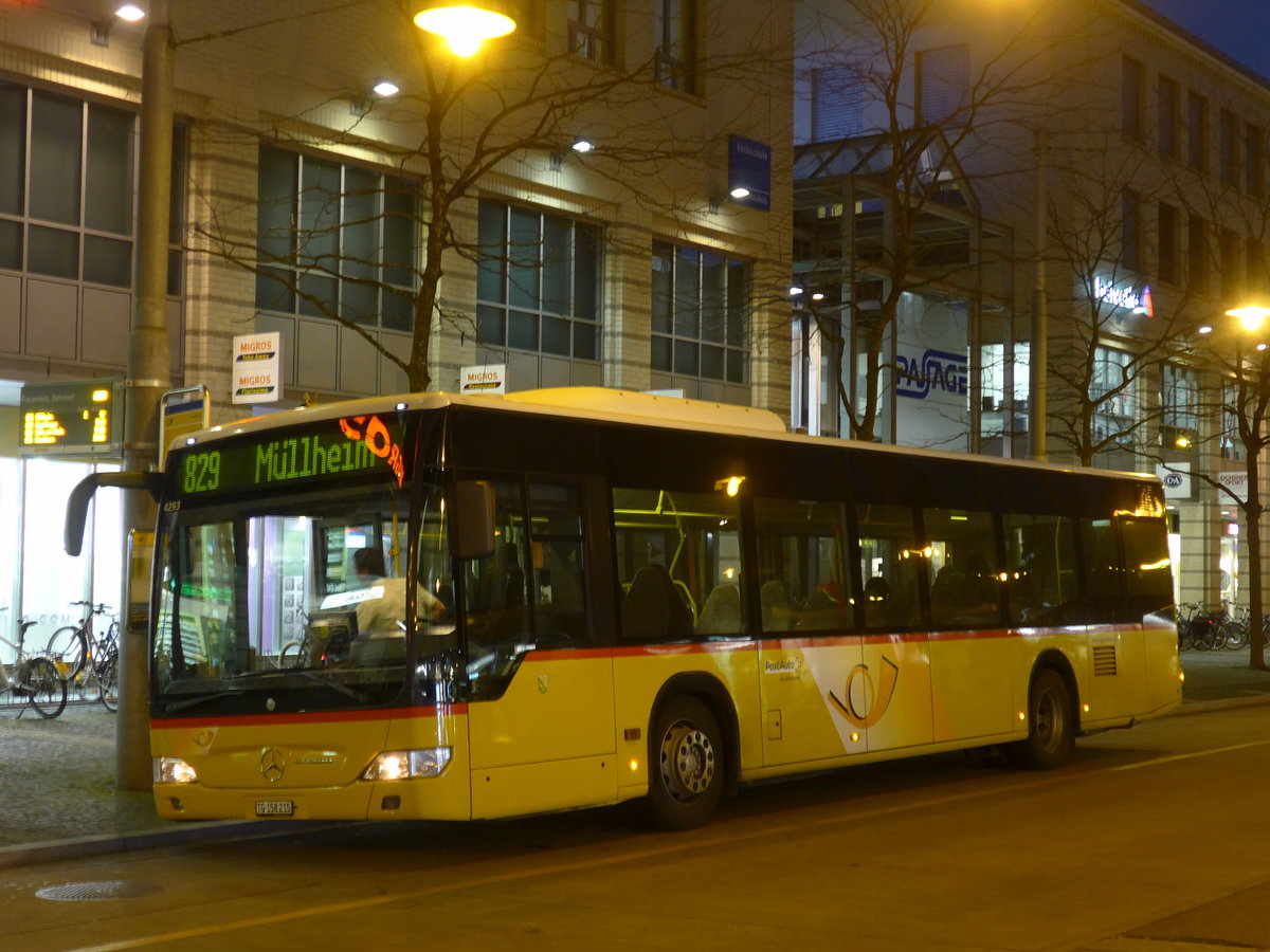 (185'988) - PostAuto Ostschweiz - TG 158'215 - Mercedes (ex Nr. 15) am 19. Oktober 2017 beim Bahnhof Frauenfeld