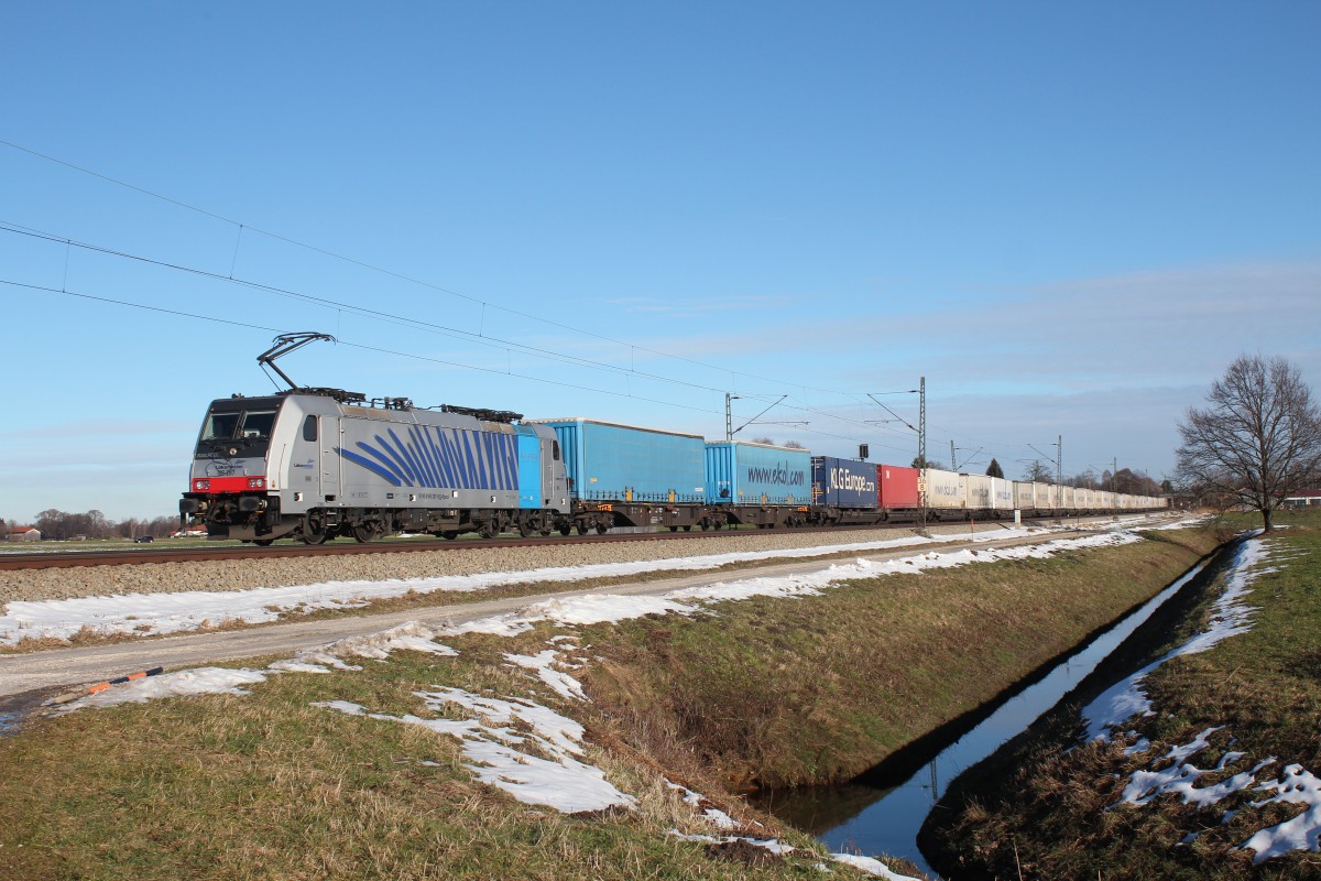 186 287-9 am 6. Januar 2015 bei bersee am Chiemsee.