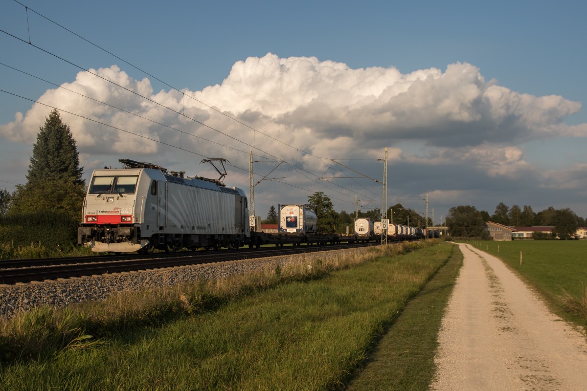 186 443 aus Salzburg kommend am 9. September 2015 bei bersee.