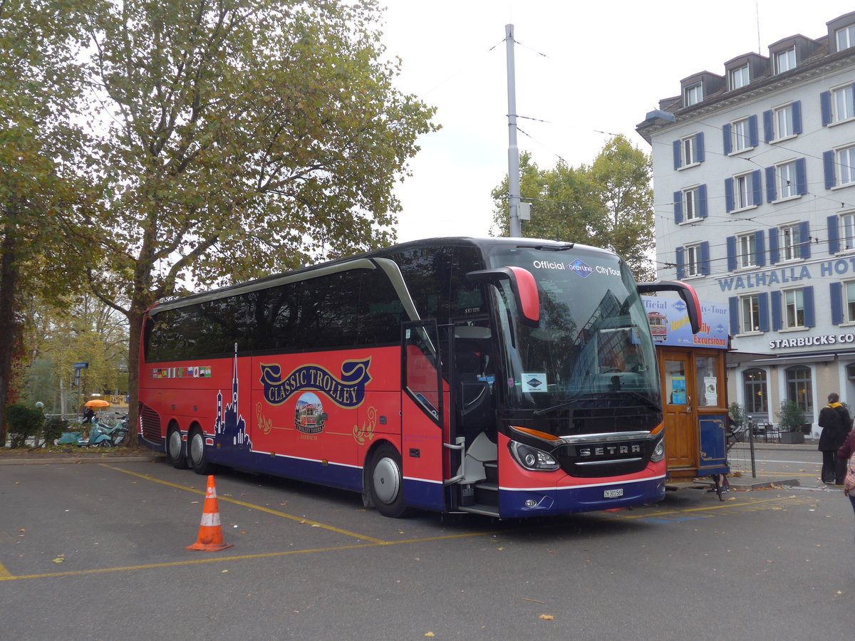 (186'159) - Meier, Zrich - ZH 301'569 - Setra am 27. Oktober 2017 in Zrich, Sihlquai