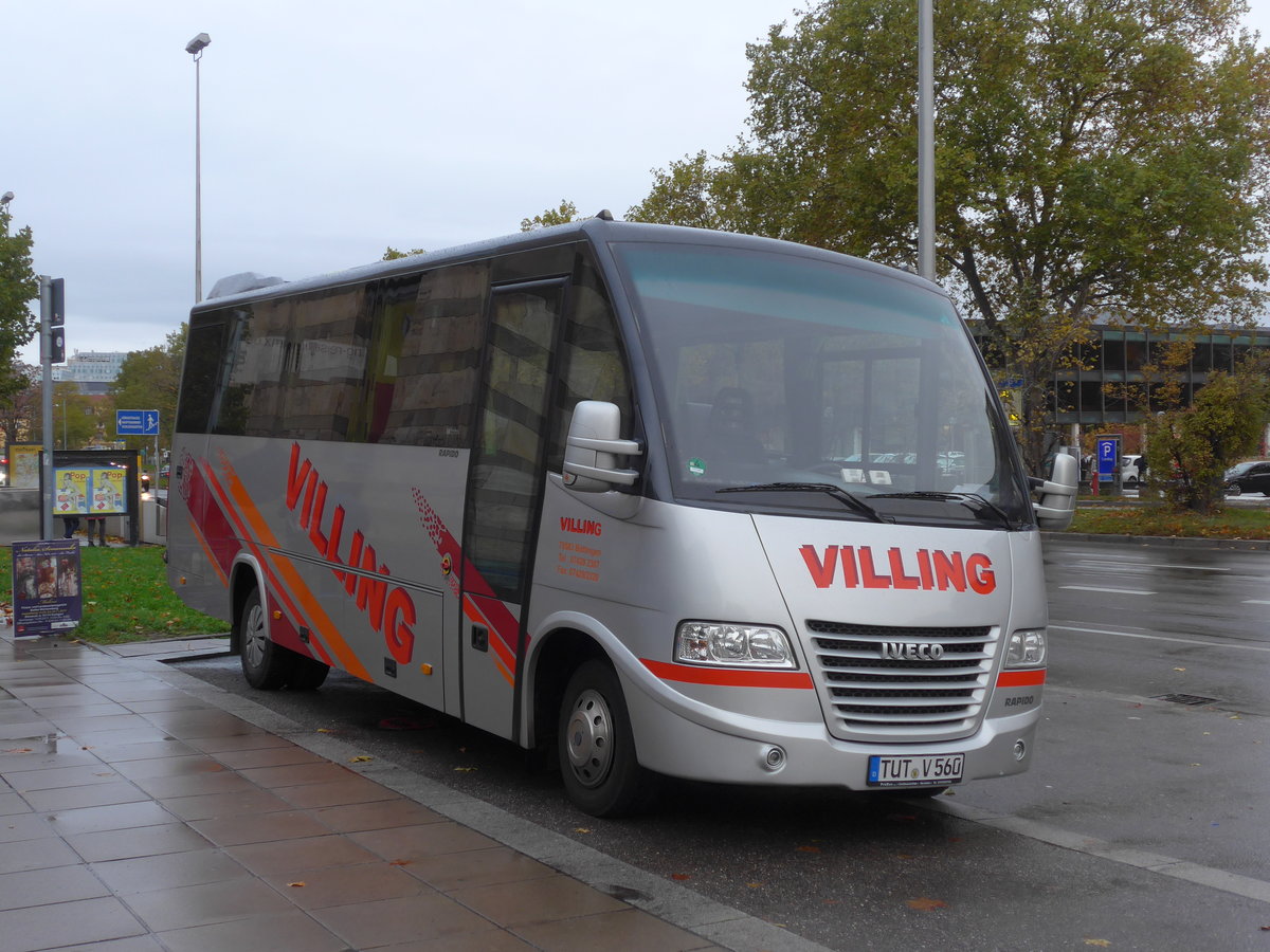 (186'292) - Villing, Bttingen - TUT-V 560 - Iveco am 11. November 2017 in Stuttgart, Staatsgalerie