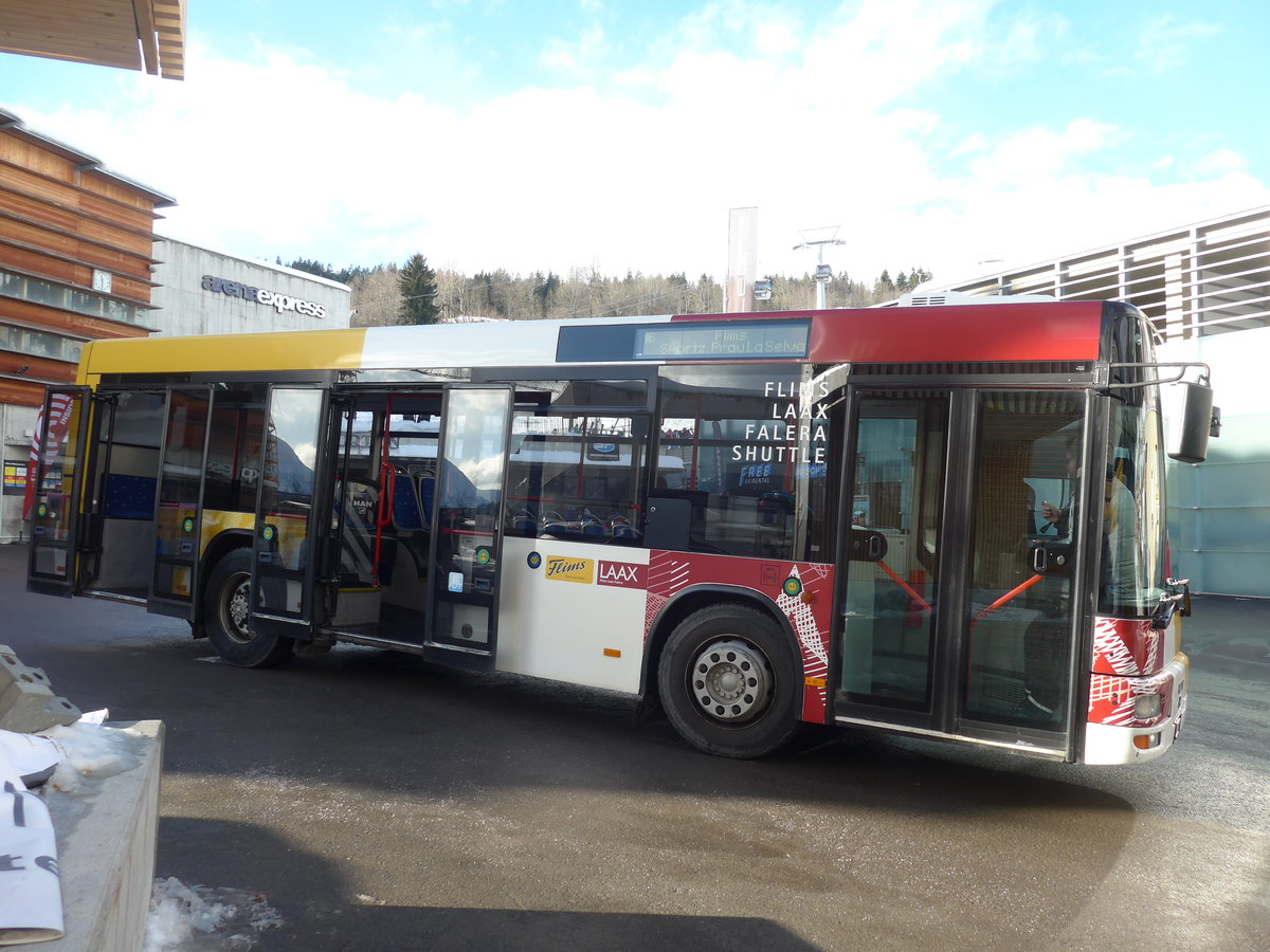 (187'384) - Stuppan, Flims - GR 52'063 - MAN/Gppel am 26. Dezember 2017 in Flims, Bergbahnen