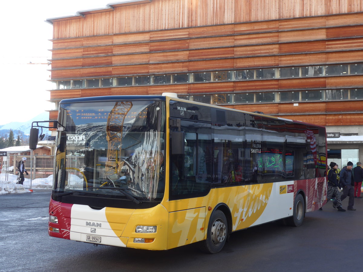 (187'388) - Stuppan, Flims - GR 99'347 - MAN/Gppel am 26. Dezember 2017 in Flims, Bergbahnen