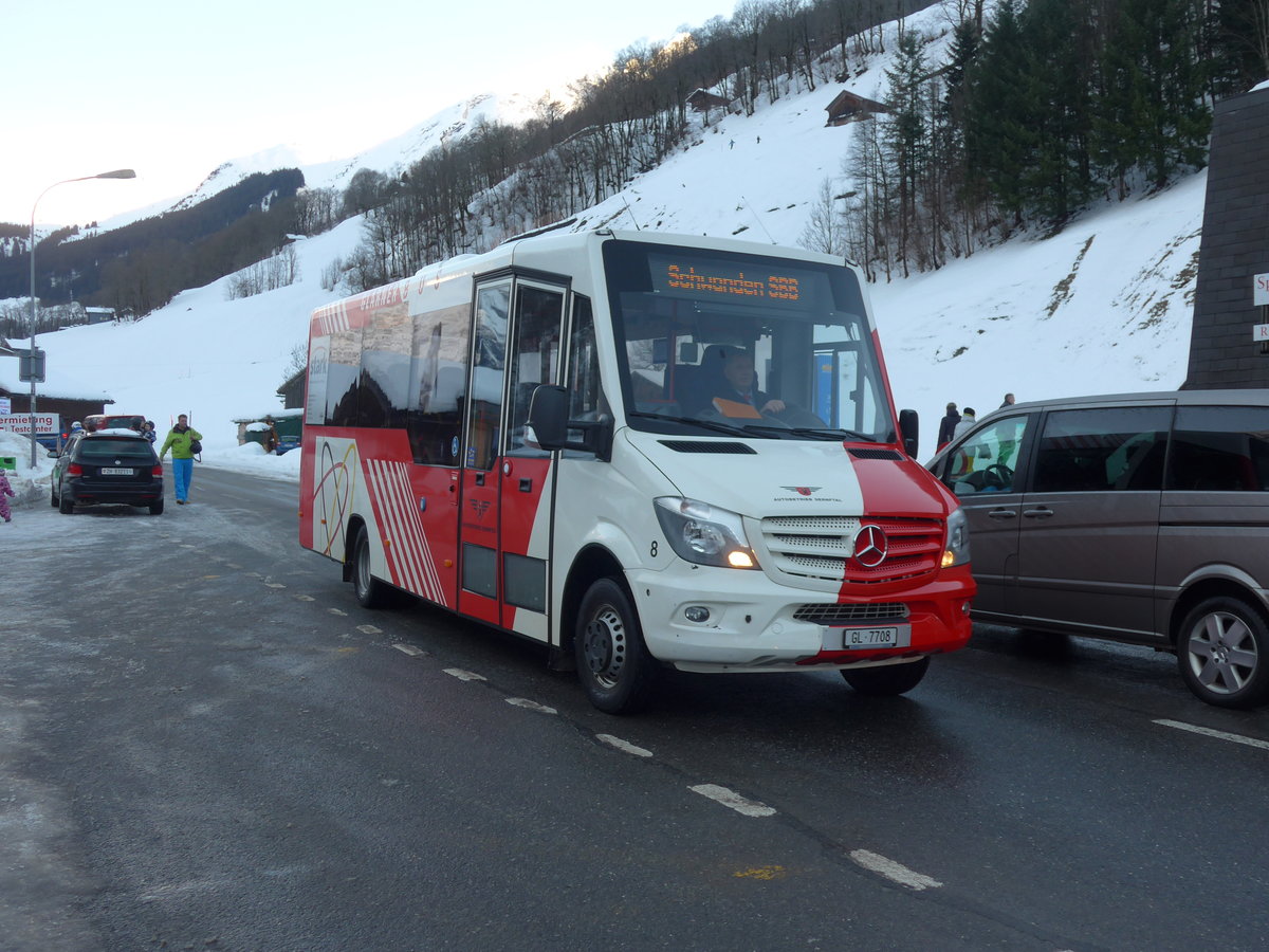 (187'494) - AS Engi - Nr. 8/GL 7708 - Mercedes/Kutsenits am 31. Dezember 2017 in Elm, Sportbahnen