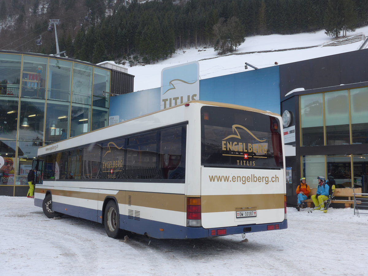 (187'629) - EAB Engelberg - Nr. 3/OW 10'187 - Mercedes/Hess (ex ZVB Zug Nr. 157; ex ZVB Zug Nr. 57) am 2. Januar 2018 in Engelberg, Titlisbahnen