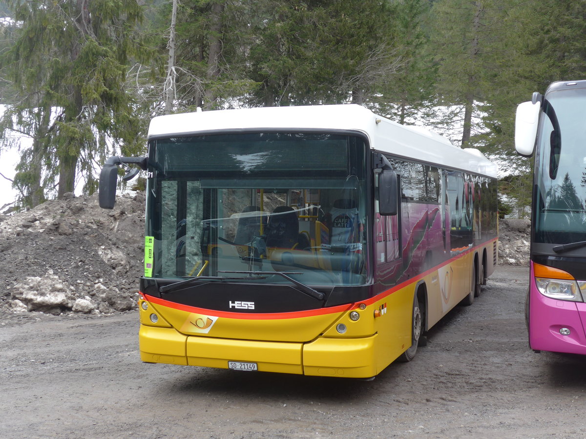 (187'813) - Steiner, Messen - SO 21'149 - Scania/Hess am 7. Januar 2018 in Adelboden, Unter dem Birg