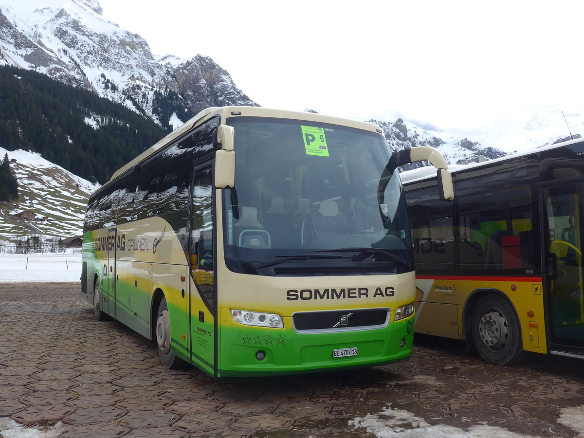 (187'843) - Sommer, Grnen - BE 470'018 - Volvo am 7. Januar 2018 in Adelboden, Weltcup