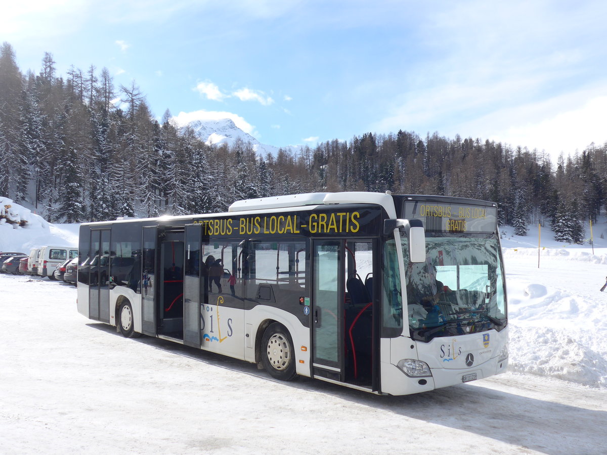 (188'131) - Corvatsch Power, Silvaplana - GR 111'219 - Mercedes am 3. Februar 2018 in Sils-Maria, Furtschellas