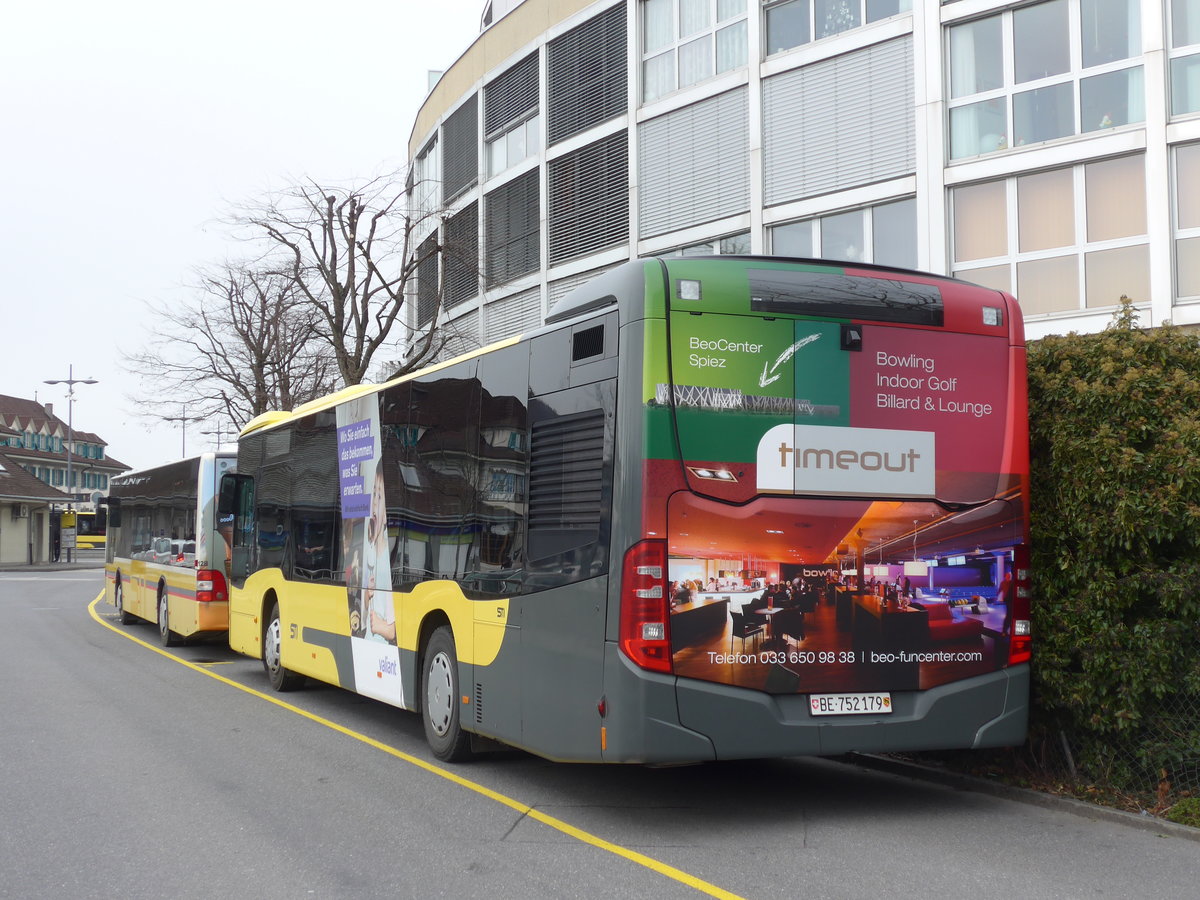 (188'190) - STI Thun - Nr. 179/BE 752'179 - Mercedes am 4. Februar 2018 bei der Schifflndte Thun