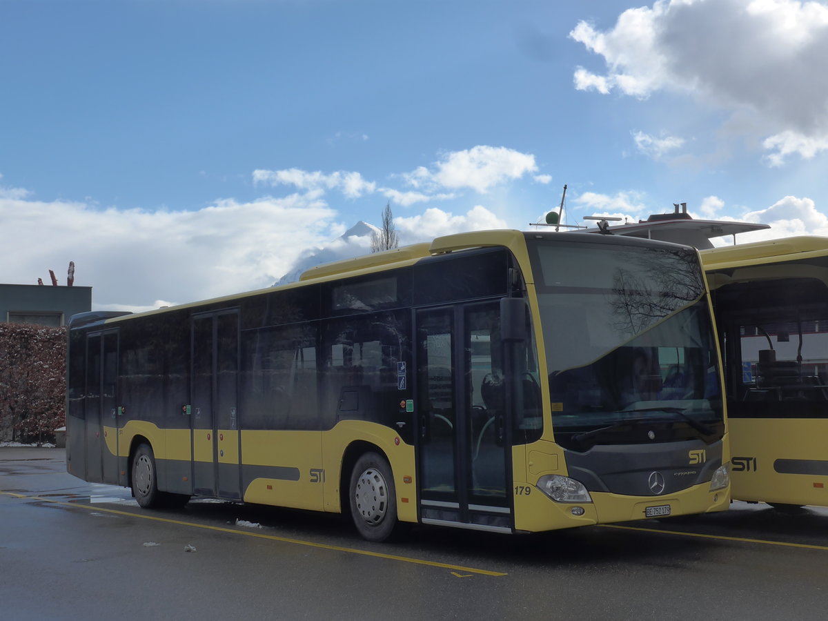 (188'489) - STI Thun - Nr. 179/BE 752'179 - Mercedes am 12. Februar 2018 bei der Schifflndte Thun