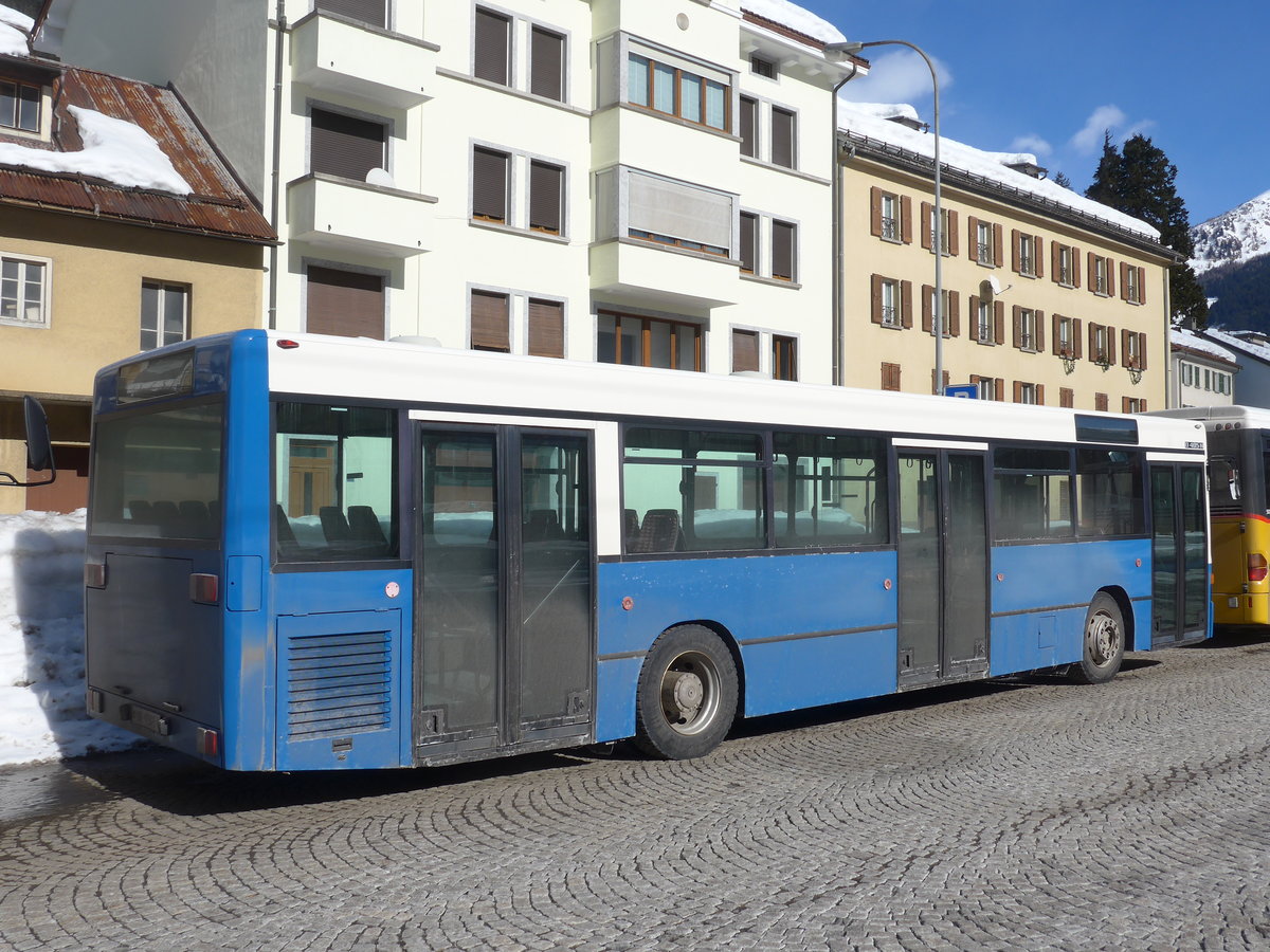 (188'601) - Meyer, Gschenen - UR 9345 - Mercedes (ex VBL Luzern Nr. 555; ex Gowa, Luzern Nr. 55) am 14. Februar 2018 beim Bahnhof Airolo