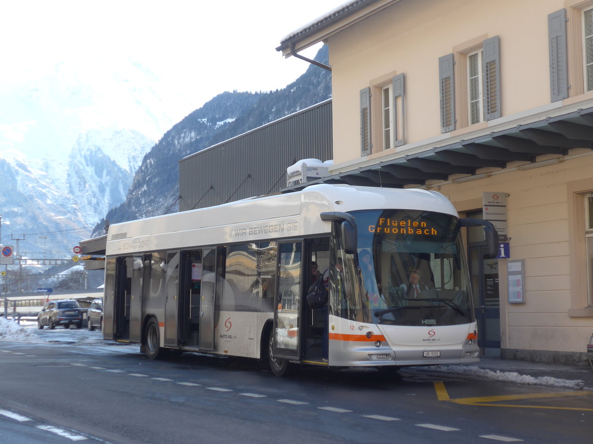 (188'616) - AAGU Altdorf - Nr. 12/UR 9315 - Hess am 14. Februar 2018 beim Bahnhof Erstfeld