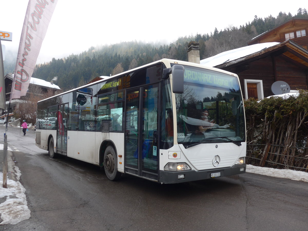 (188'908) - Buchard, Leytron - Nr. 67/VS 101'310 - Mercedes (ex MBC Morges Nr. 70) am 18. Februar 2018 in Ovronnaz, Post