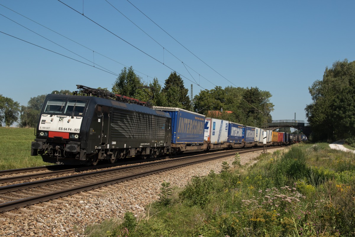 189 297 aus Salzburg kommend am 29. August 2015 bei bersee am Chiemsee.