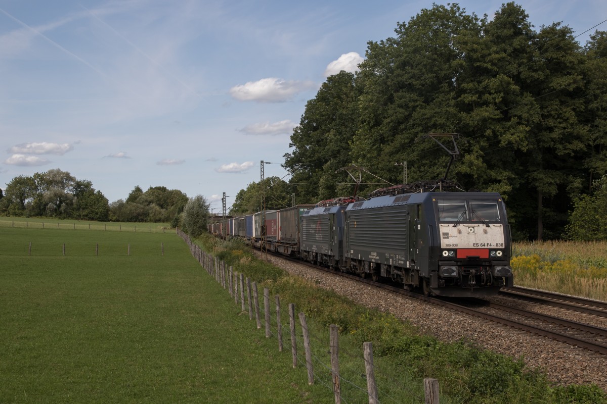 189 938 und 189 924 am 25. August 2015 bei Vogl.