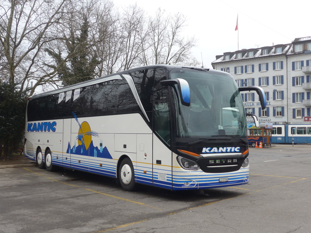 (189'550) - Kantic, Neudorf - LU 237'694 - Setra am 19. Mrz 2018 in Zrich, Sihlquai