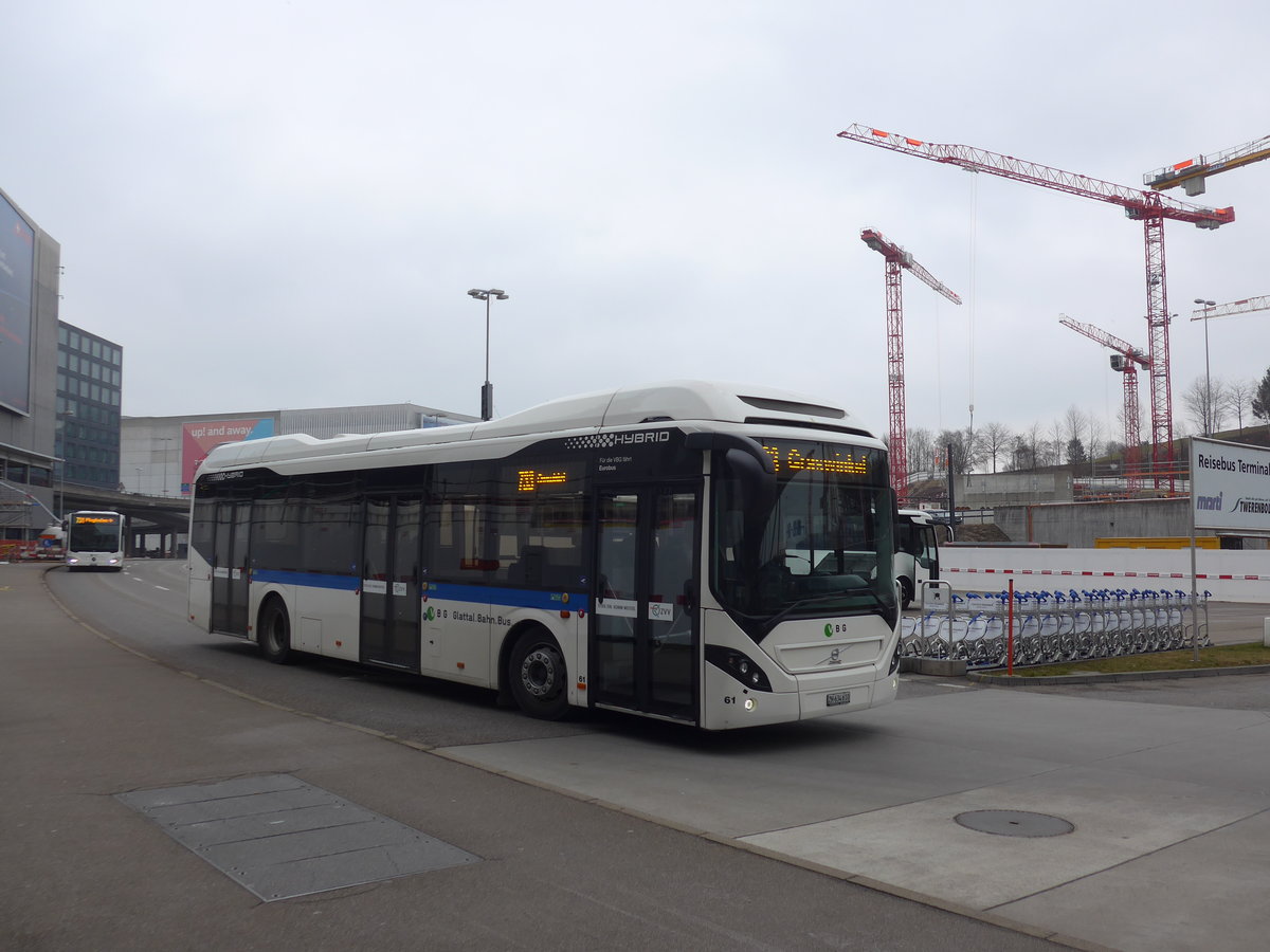 (189'560) - Welti-Furrer, Bassersdorf - Nr. 61/ZH 634'610 - Volvo am 19. Mrz 2018 in Zrich, Flughafen