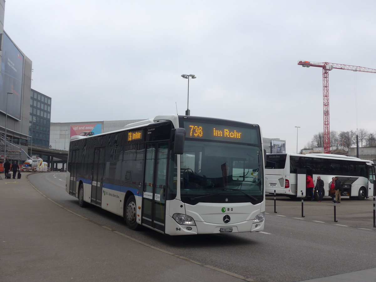 (189'575) - Welti-Furrer, Bassersdorf - Nr. 94/ZH 661'194 - Mercedes am 19. Mrz 2018 in Zrich, Flughafen