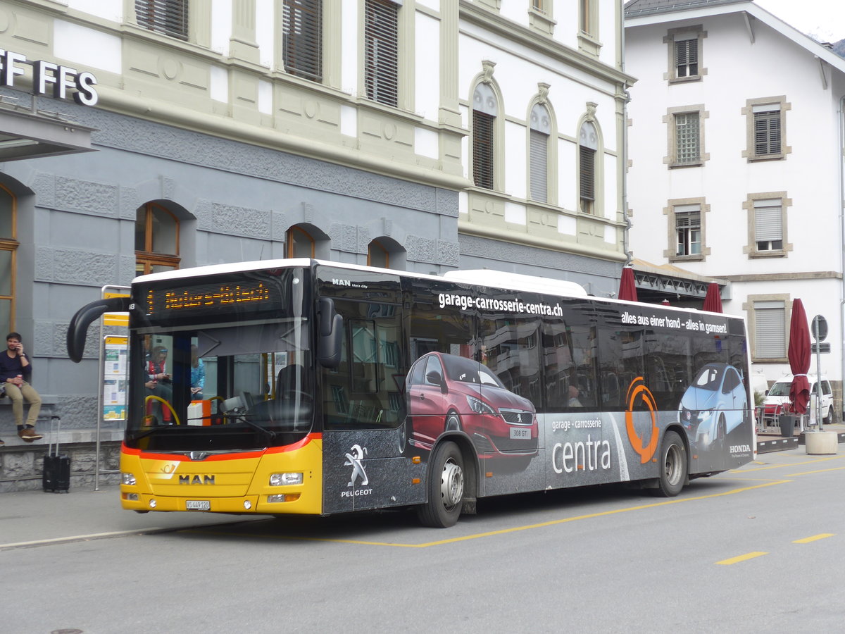 (189'777) - PostAuto Wallis - VS 449'120 - MAN am 30. Mrz 2018 beim Bahnhof Brig