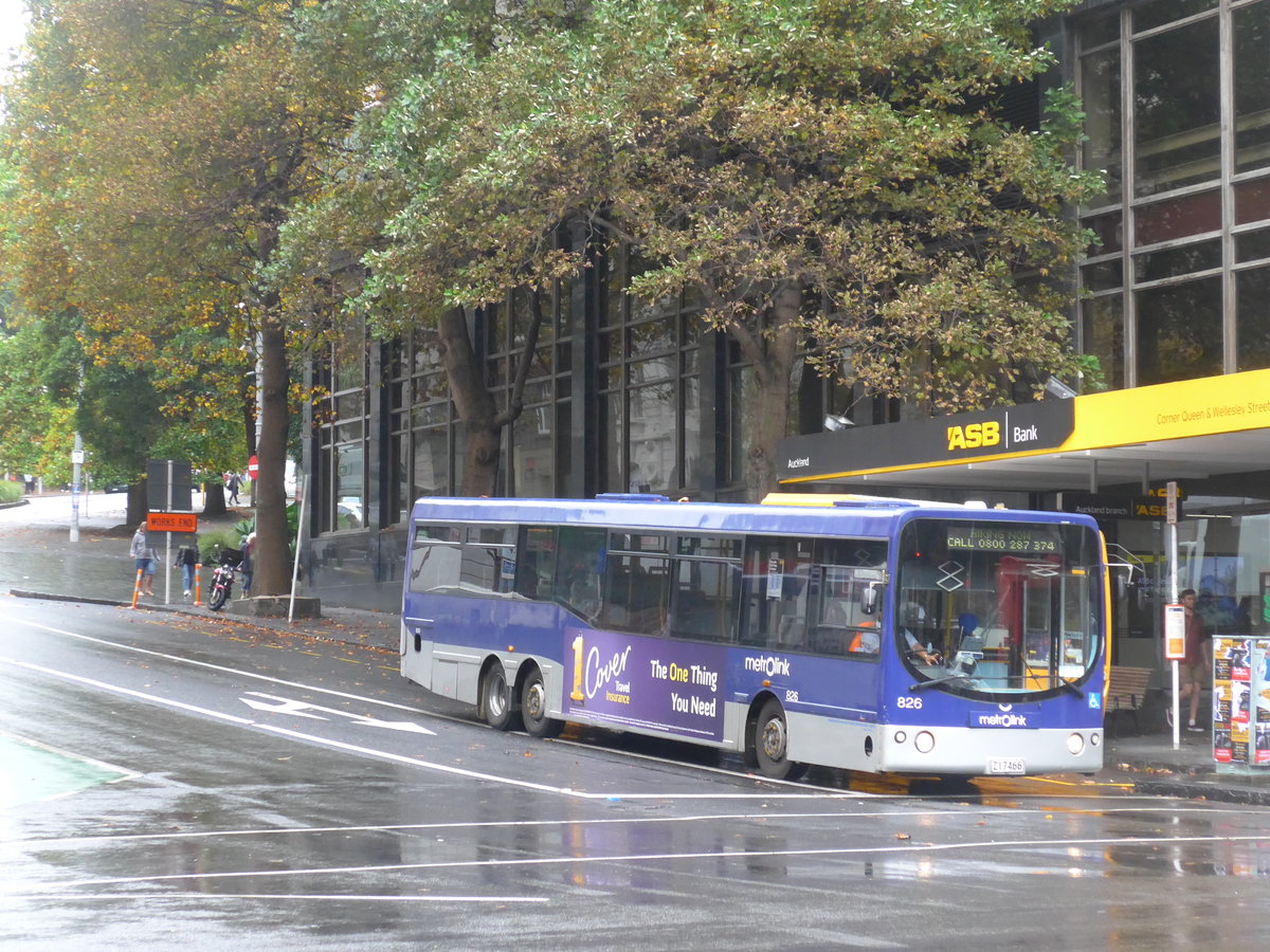 (192'088) - Metrolink, Auckland - Nr. 826/ZI7466 - MAN/Fairfax am 30. April 2018 in Auckland