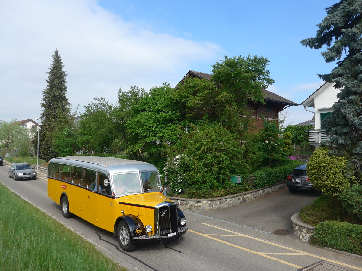 (192'476) - Richter, Ossingen - ZH 14'254 - Saurer/R&J (ex P 23'066; ex P 2118) am 5. Mai 2018 in Attikon, Bahnstrasse